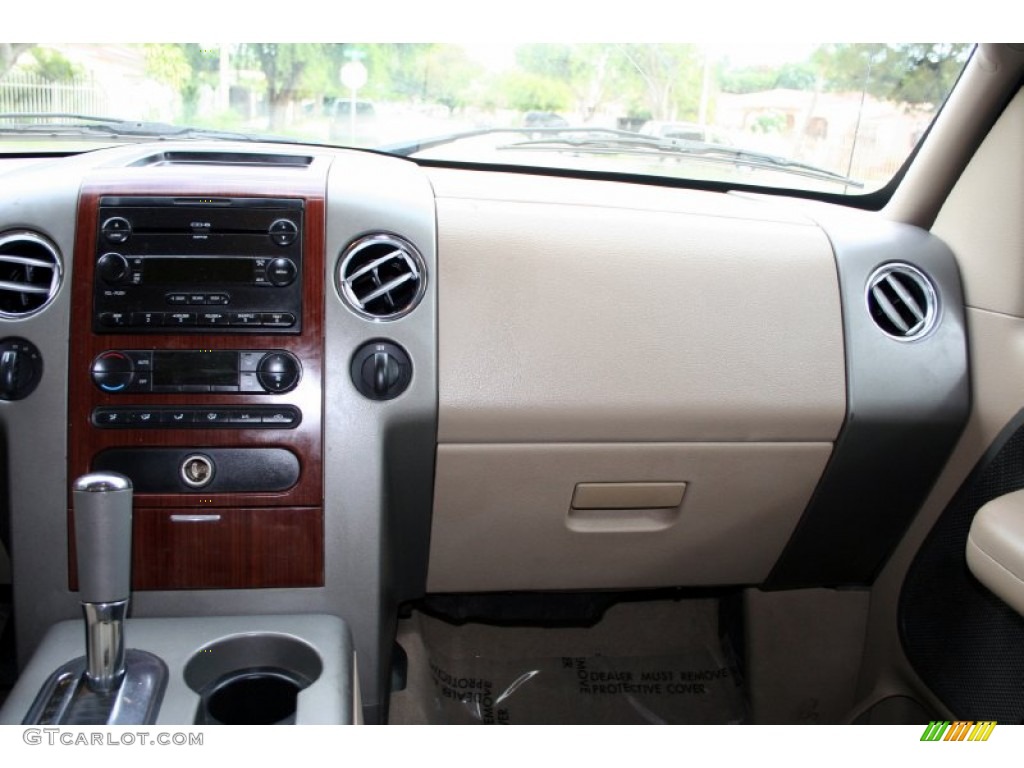 2005 F150 Lariat SuperCrew 4x4 - Dark Stone Metallic / Tan photo #66