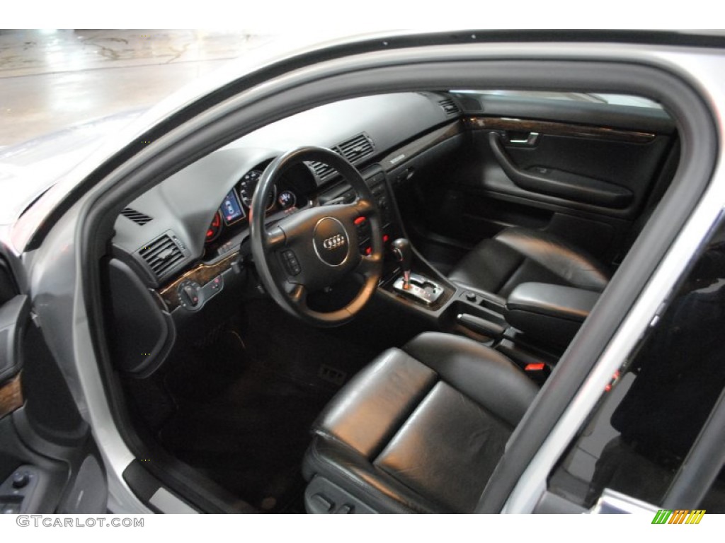 Ebony Interior 2005 Audi S4 4.2 quattro Sedan Photo #56228498