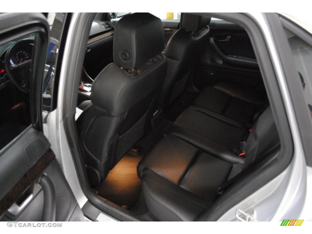 Ebony Interior 2005 Audi S4 4.2 quattro Sedan Photo #56228504