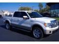 White Platinum Metallic Tri Coat - F150 Lariat SuperCrew 4x4 Photo No. 3