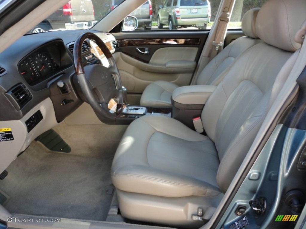 2002 XG350 Sedan - Celadon Green / Beige photo #9