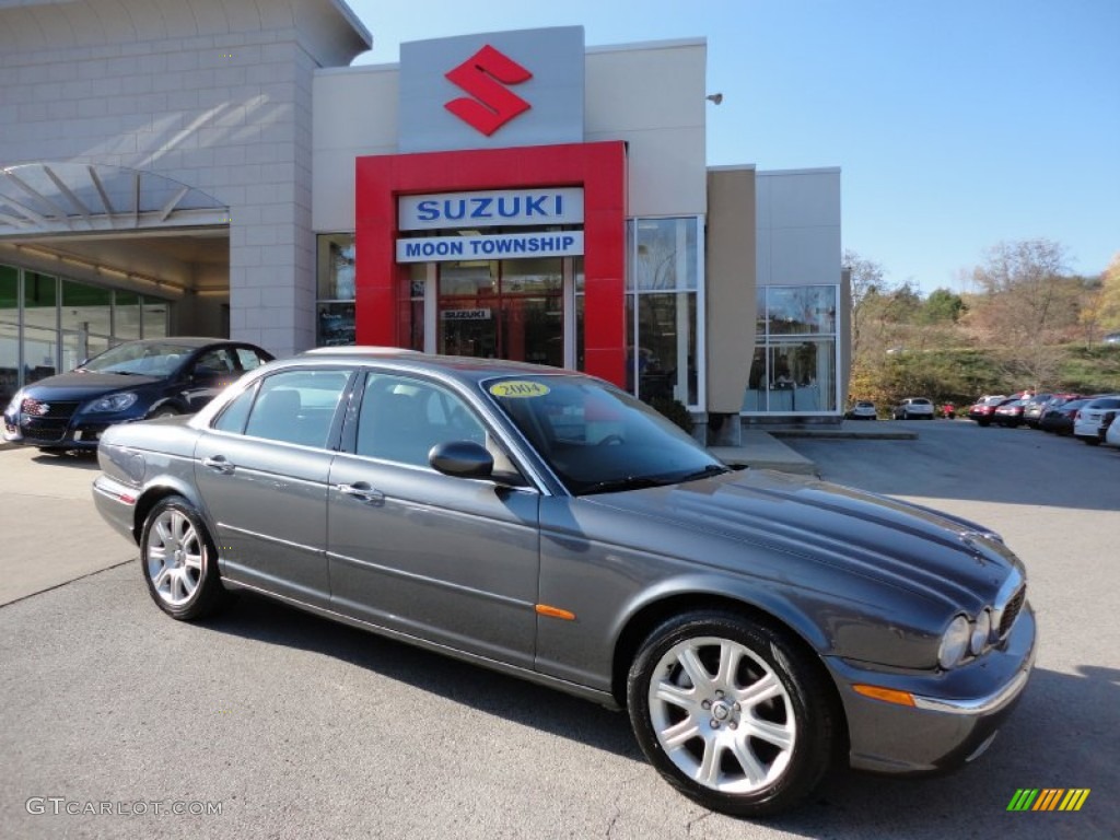 2004 XJ XJ8 - Dark Blue Grey Pearl Metallic / Charcoal photo #1
