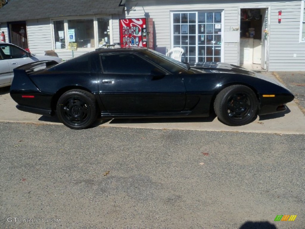 1990 Corvette Coupe - Black / Red photo #4