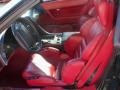 Red 1990 Chevrolet Corvette Coupe Interior Color