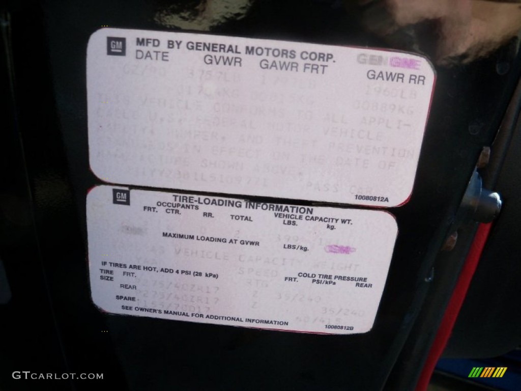 1990 Corvette Coupe - Black / Red photo #16