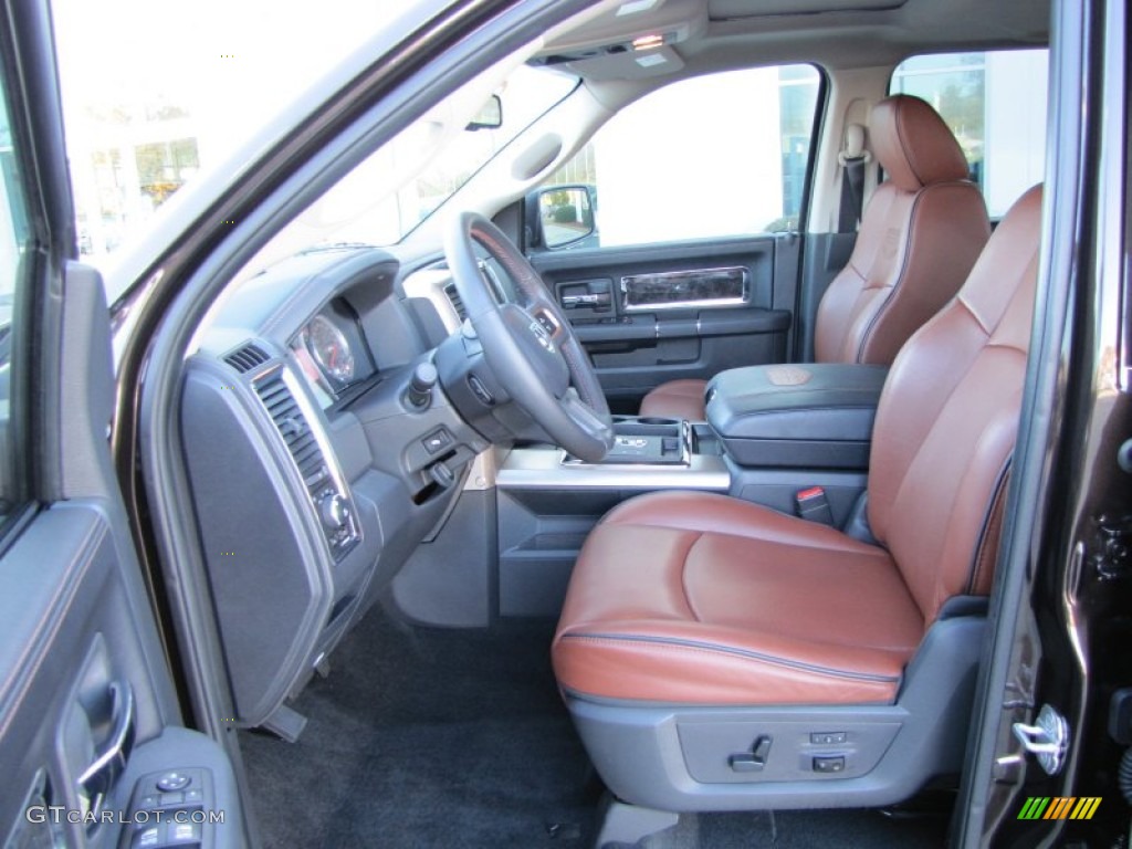 2011 Ram 1500 Laramie Longhorn Crew Cab 4x4 - Rugged Brown Pearl / Dark Slate Gray/Russet Brown photo #11