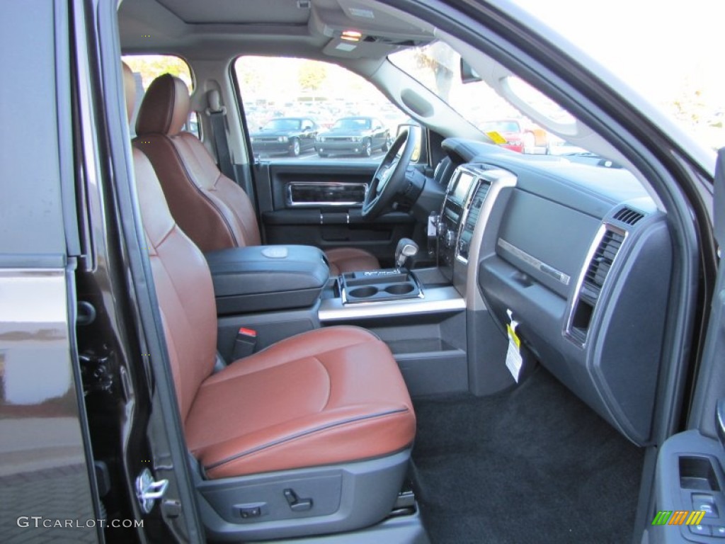 2011 Ram 1500 Laramie Longhorn Crew Cab 4x4 - Rugged Brown Pearl / Dark Slate Gray/Russet Brown photo #18