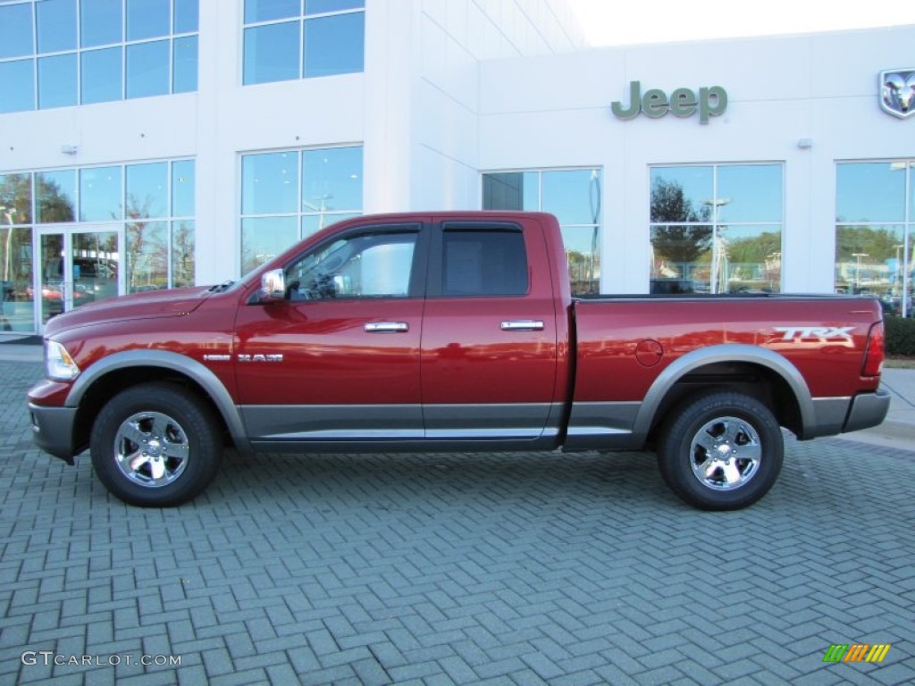 2010 Ram 1500 TRX Quad Cab - Inferno Red Crystal Pearl / Dark Slate/Medium Graystone photo #2