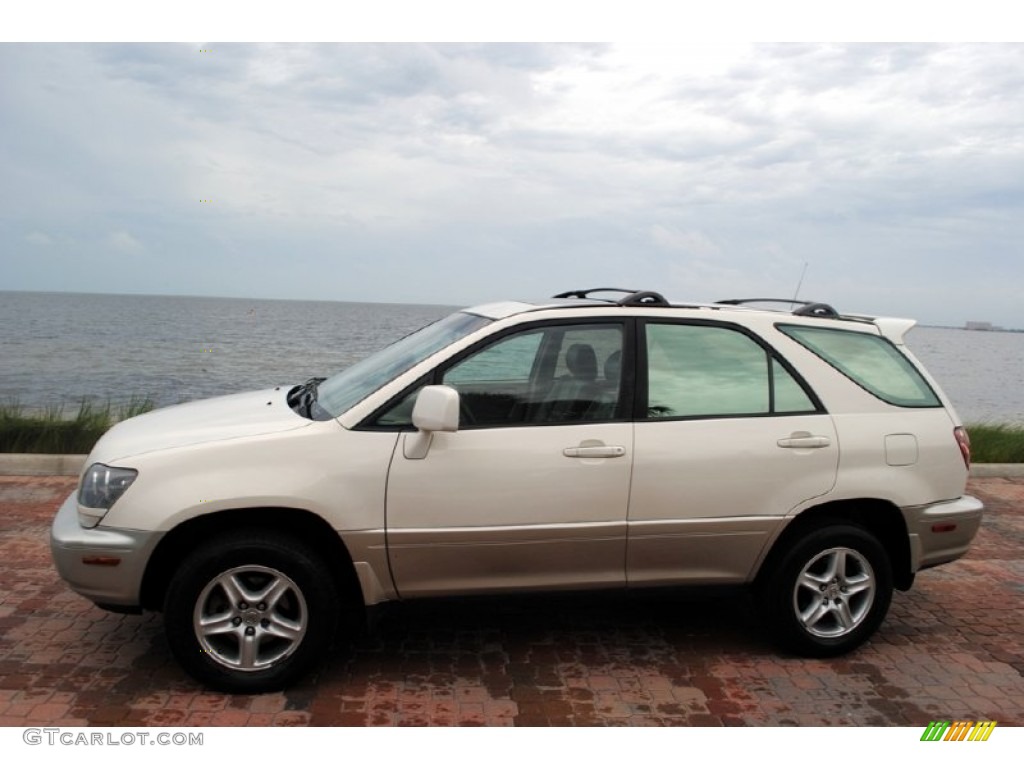 2000 RX 300 AWD - Pearl White / Ivory photo #2