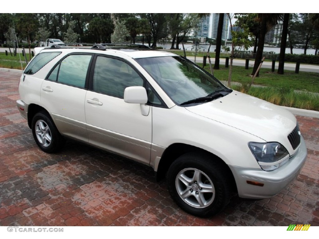 2000 RX 300 AWD - Pearl White / Ivory photo #8