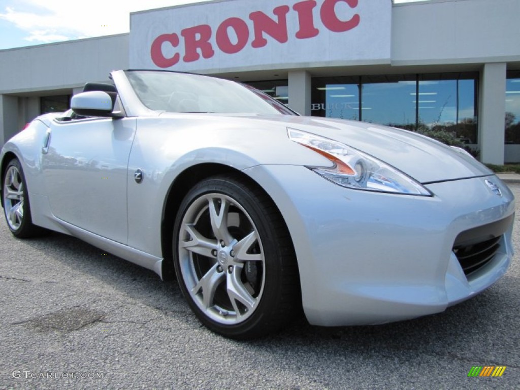 2010 370Z Sport Touring Roadster - Brilliant Silver / Wine Leather photo #1