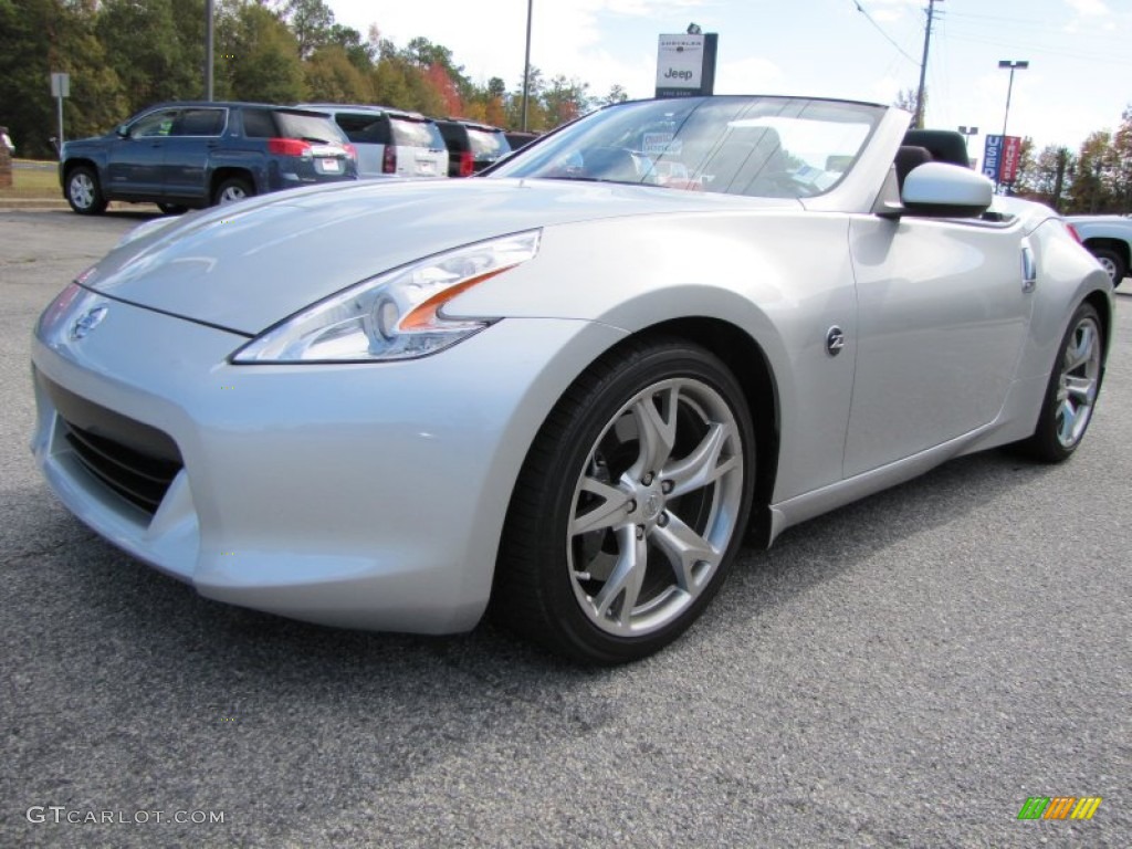 Brilliant Silver 2010 Nissan 370Z Sport Touring Roadster Exterior Photo #56232545