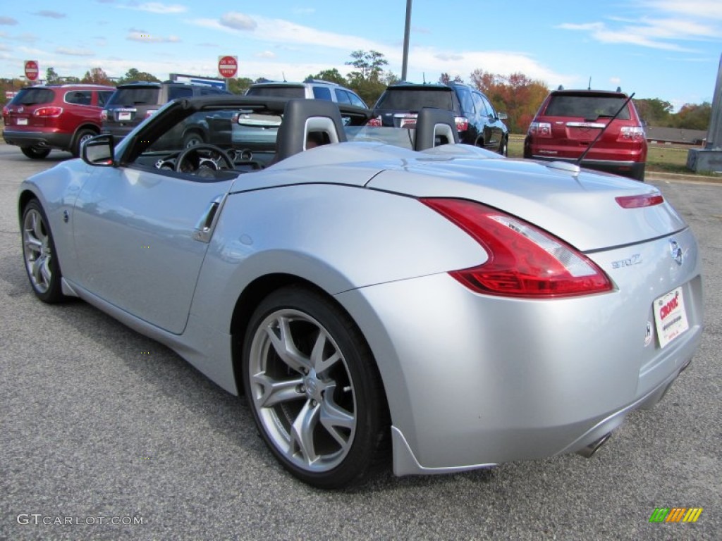 Brilliant Silver 2010 Nissan 370Z Sport Touring Roadster Exterior Photo #56232566