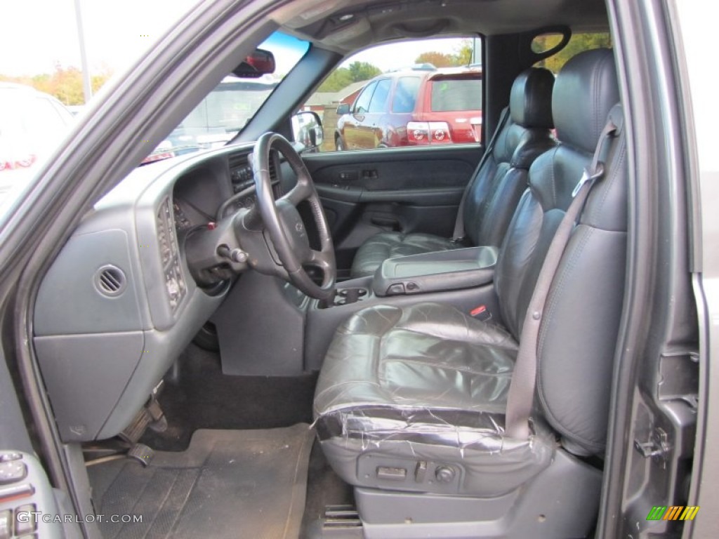 Graphite Interior 2002 Chevrolet Silverado 2500 LT Crew Cab 4x4 Photo #56233796