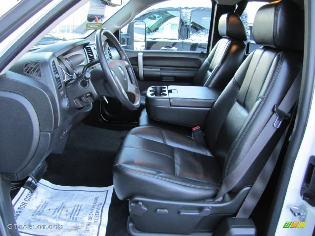 Ebony Interior 2007 Chevrolet Silverado 2500HD LT Extended Cab 4x4 Photo #56233910