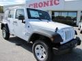 2012 Bright White Jeep Wrangler Unlimited Sport 4x4  photo #1