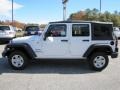 2012 Bright White Jeep Wrangler Unlimited Sport 4x4  photo #4