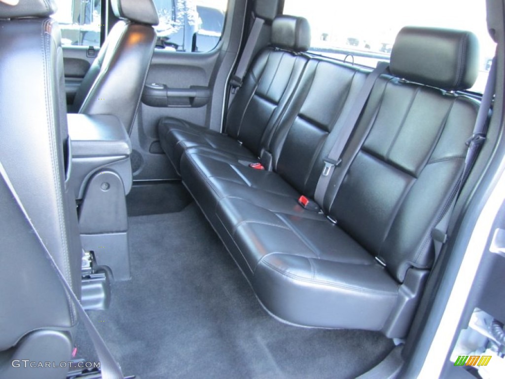 Ebony Interior 2007 Chevrolet Silverado 2500HD LT Extended Cab 4x4 Photo #56234087