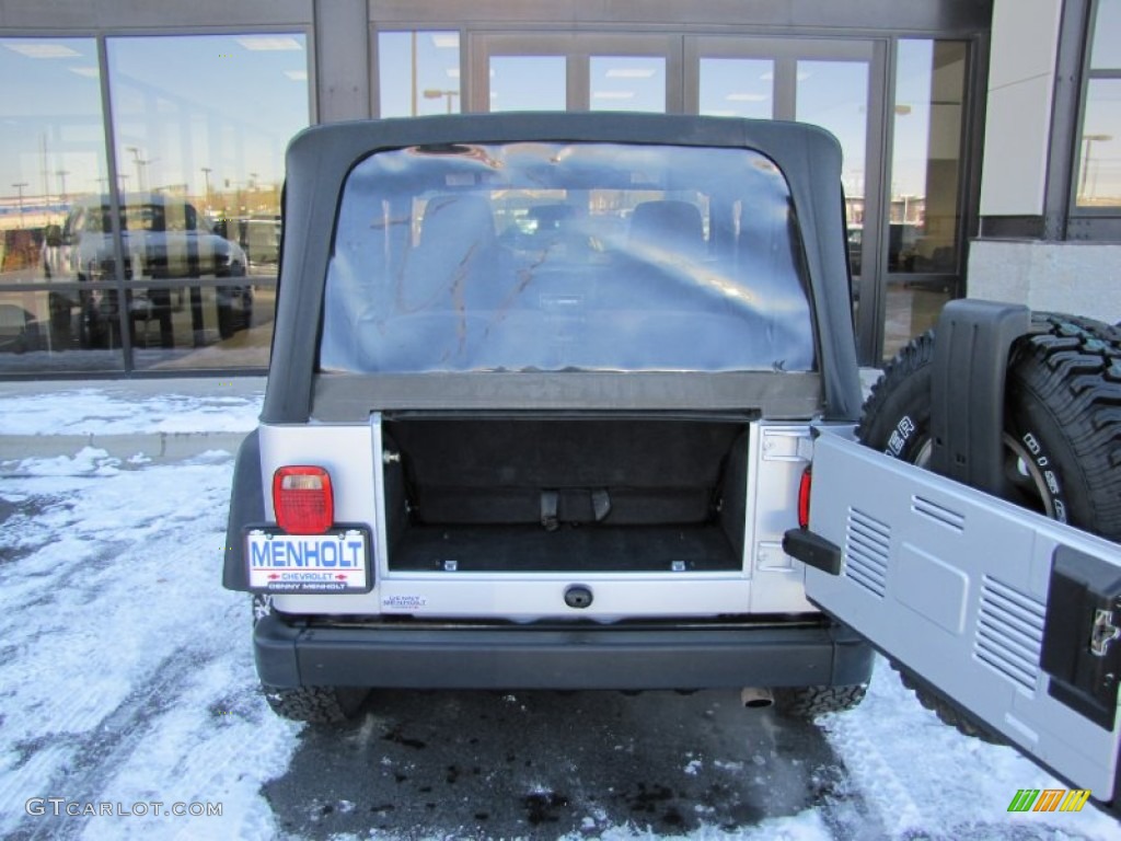 2004 Wrangler SE 4x4 - Bright Silver Metallic / Dark Slate Gray photo #12