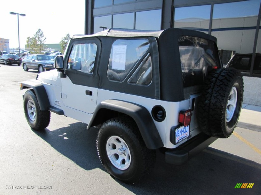 2004 Wrangler SE 4x4 - Bright Silver Metallic / Dark Slate Gray photo #14
