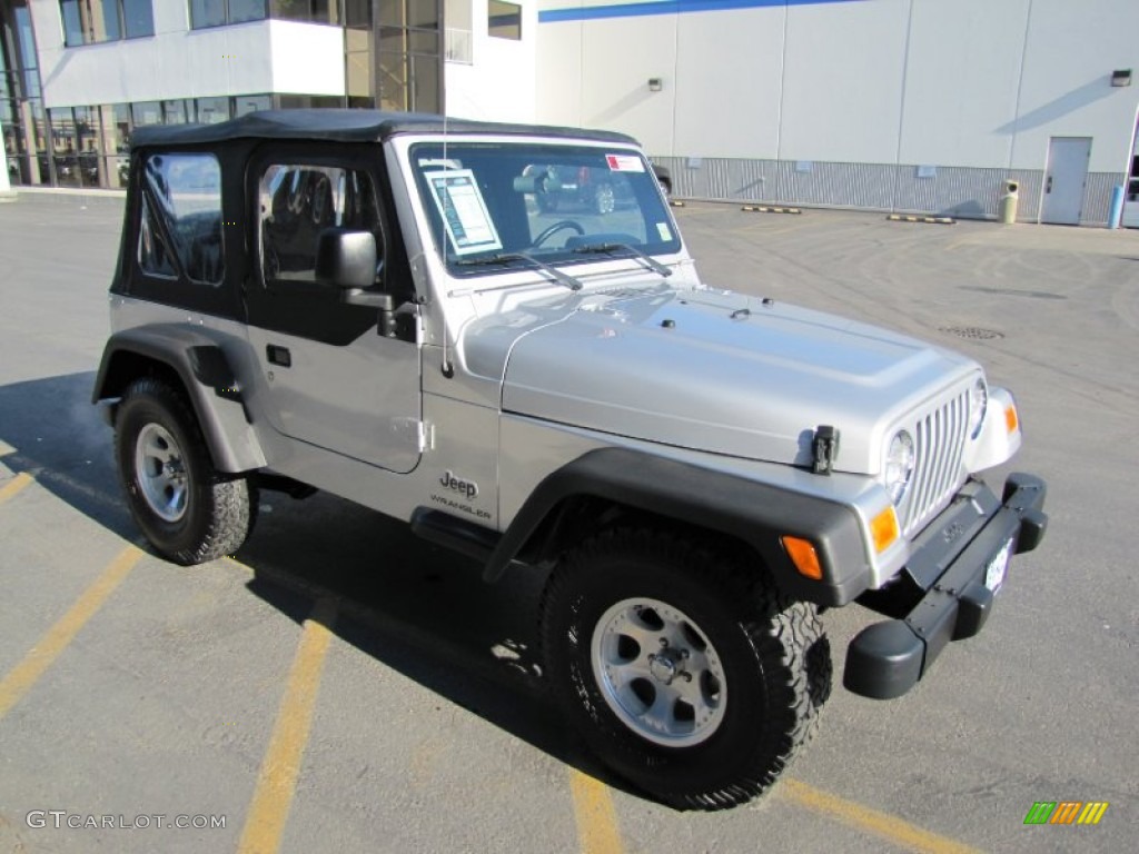 2004 Wrangler SE 4x4 - Bright Silver Metallic / Dark Slate Gray photo #15