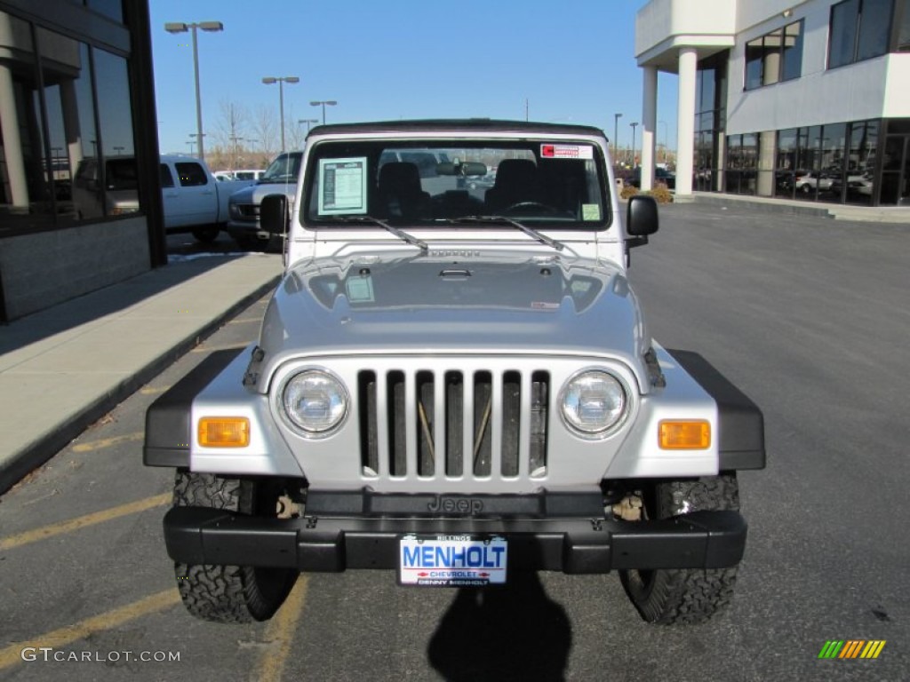 2004 Wrangler SE 4x4 - Bright Silver Metallic / Dark Slate Gray photo #16