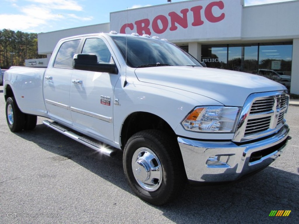 2011 Ram 3500 HD Big Horn Crew Cab 4x4 Dually - Bright White / Light Pebble Beige/Bark Brown photo #1