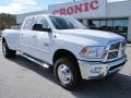 2011 Bright White Dodge Ram 3500 HD Big Horn Crew Cab 4x4 Dually  photo #1