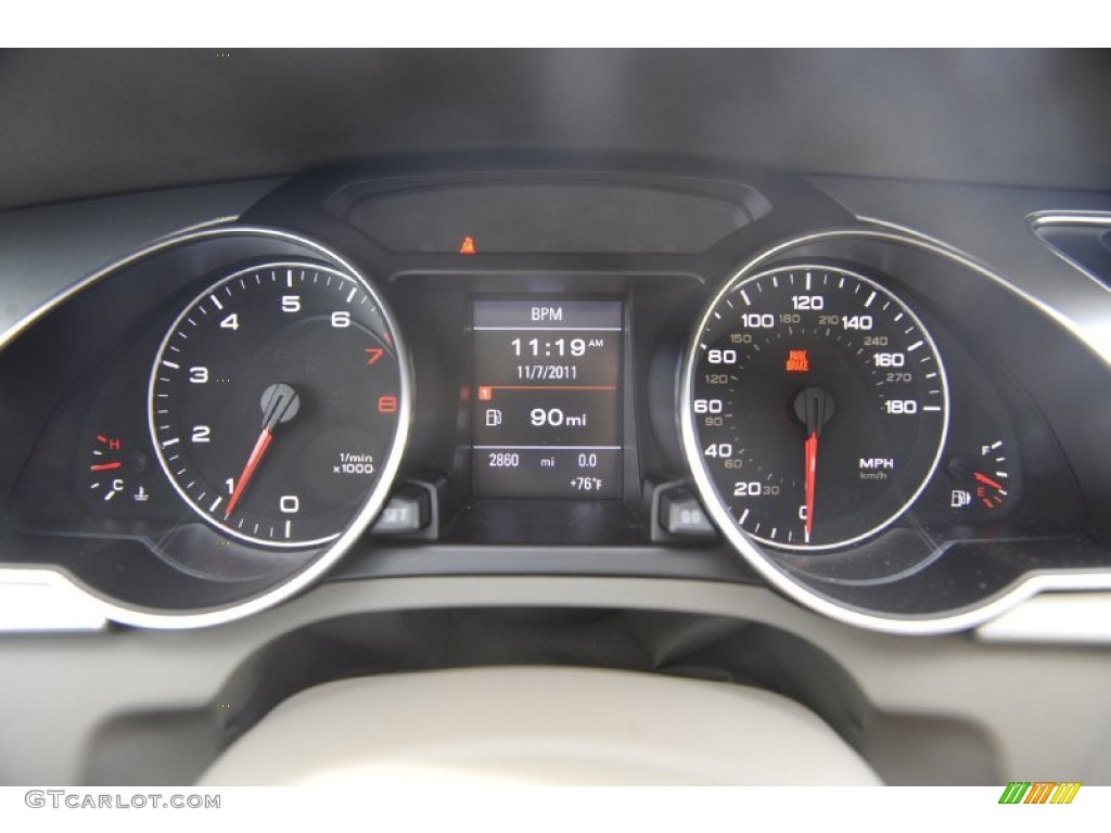 2011 Audi A5 2.0T quattro Coupe Gauges Photo #56234897