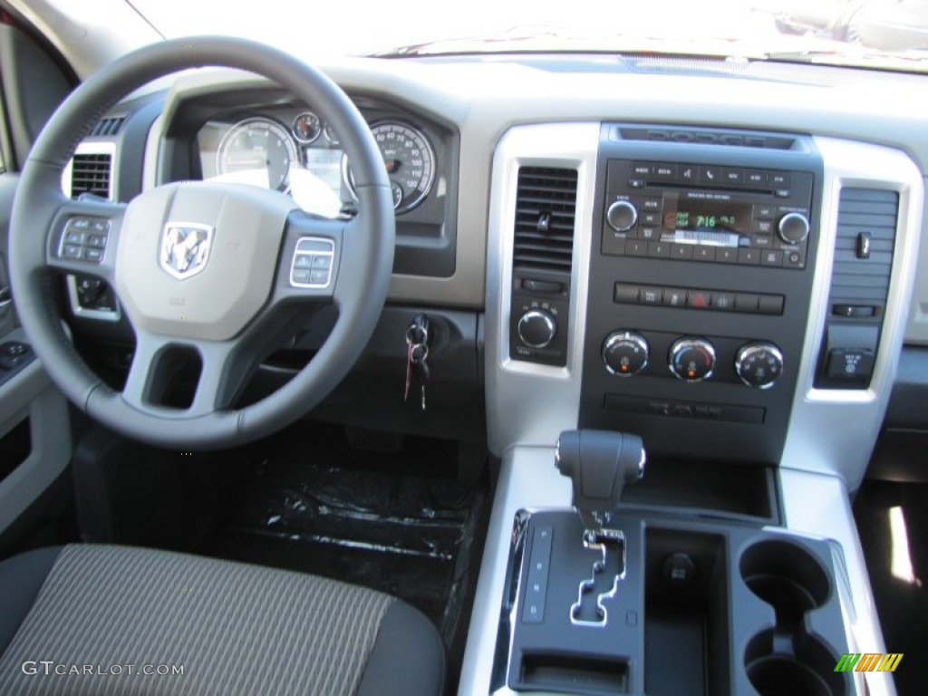 2012 Dodge Ram 1500 Big Horn Crew Cab 4x4 Dark Slate Gray/Medium Graystone Dashboard Photo #56234972