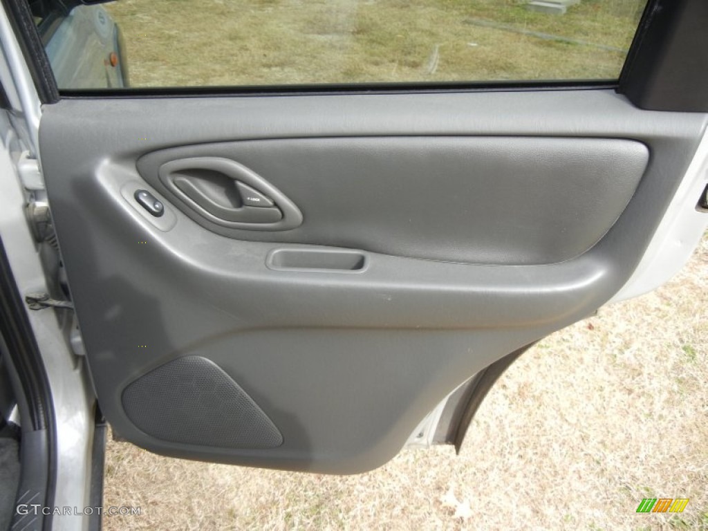 2003 Mazda Tribute ES-V6 Dark Flint Gray Door Panel Photo #56235902