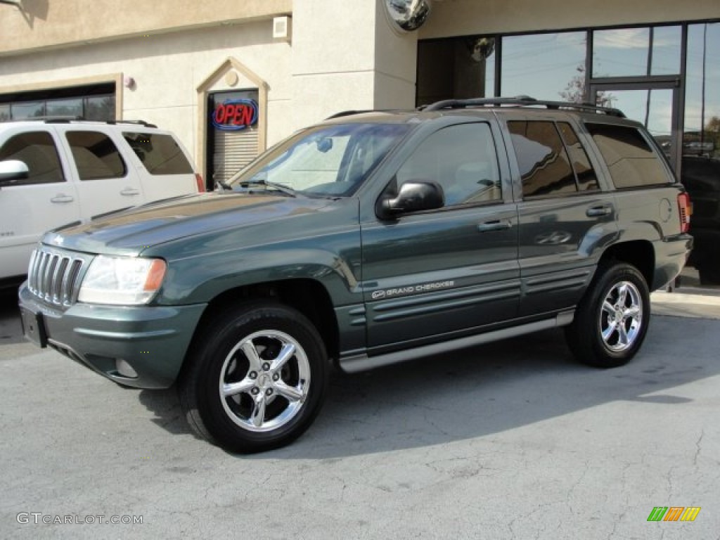 2003 Grand Cherokee Overland 4x4 - Onyx Green Pearlcoat / Dark Slate Gray/Light Slate Gray photo #3