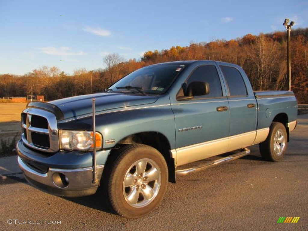 2003 Ram 1500 SLT Quad Cab 4x4 - Atlantic Blue Pearl / Dark Slate Gray photo #1