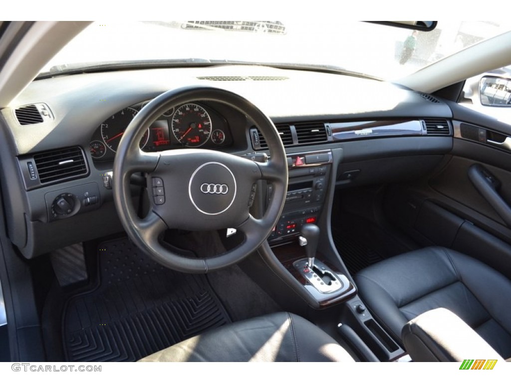2004 Audi A6 2.7T quattro Sedan Ebony Dashboard Photo #56237897