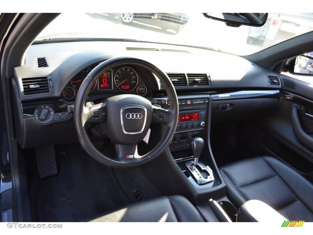 2008 Audi A4 2.0T quattro S-Line Sedan Black Dashboard Photo #56238314