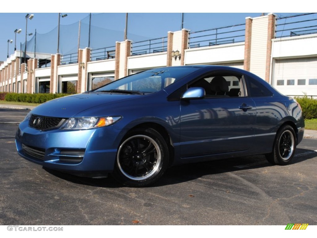 2009 Civic LX Coupe - Atomic Blue Metallic / Gray photo #1