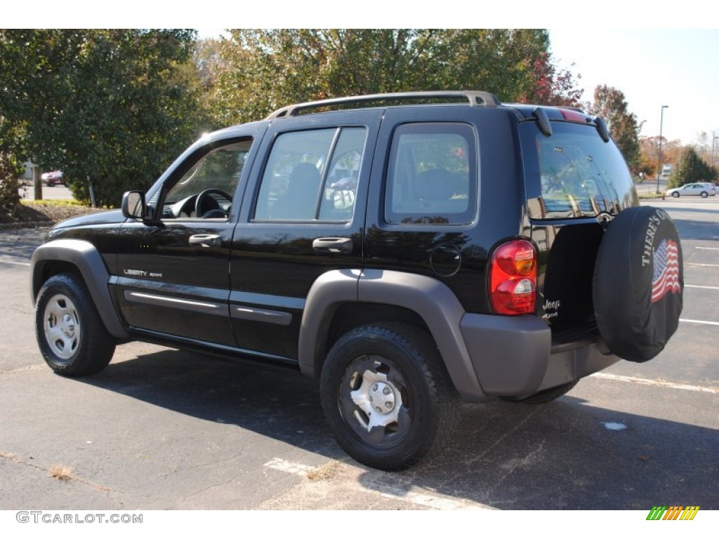 2002 Liberty Sport 4x4 - Black / Dark Slate Gray photo #4