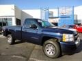 2010 Imperial Blue Metallic Chevrolet Silverado 1500 LS Regular Cab 4x4  photo #1