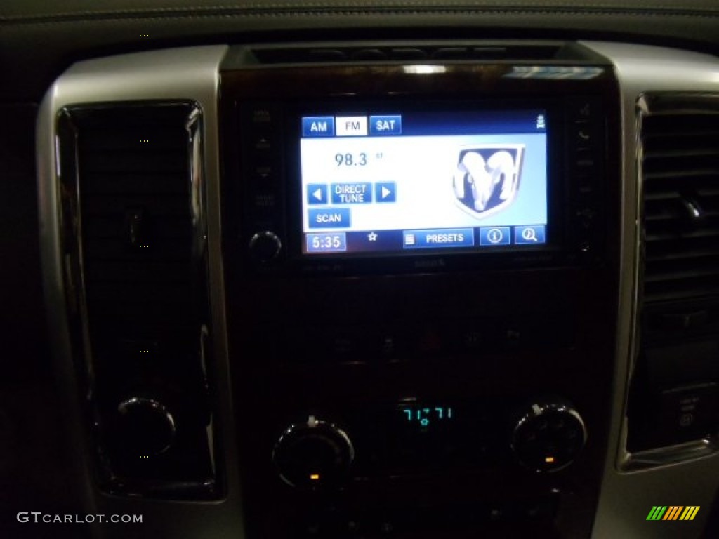 2011 Ram 1500 Laramie Crew Cab 4x4 - Brilliant Black Crystal Pearl / Light Pebble Beige/Bark Brown photo #14