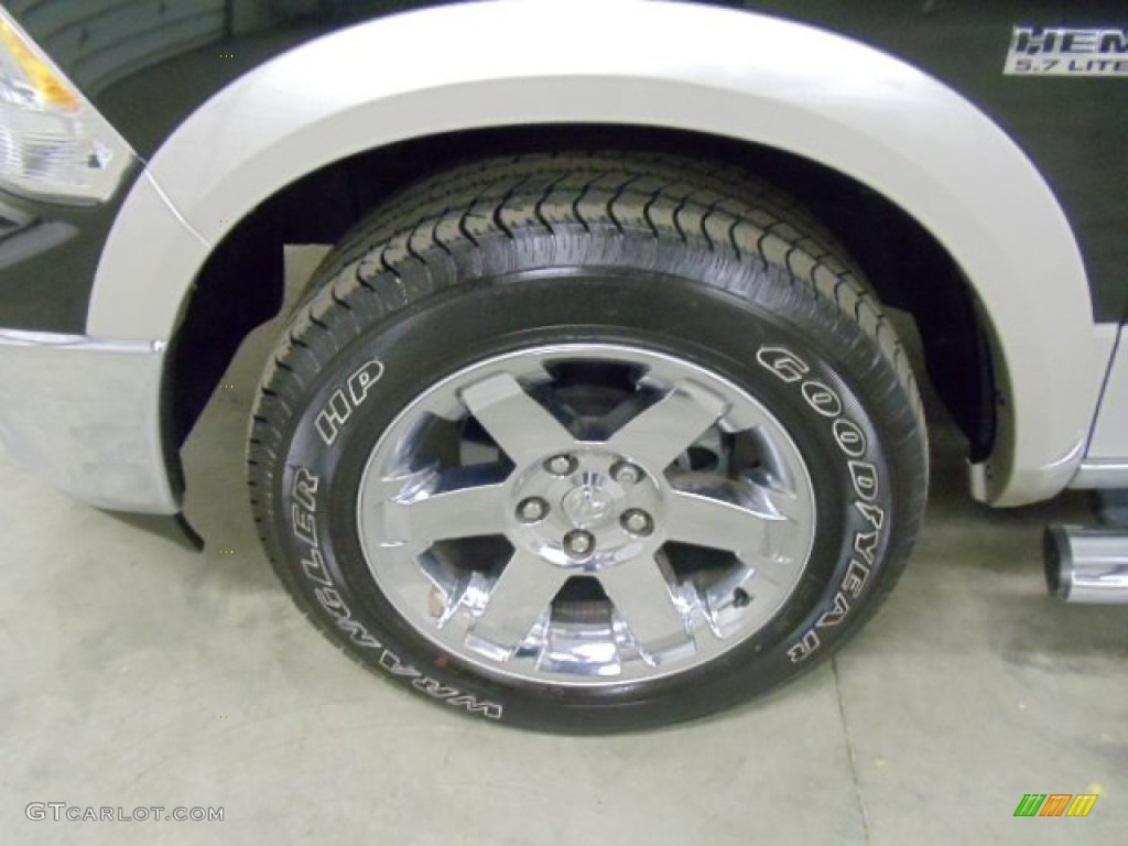 2011 Ram 1500 Laramie Crew Cab 4x4 - Brilliant Black Crystal Pearl / Light Pebble Beige/Bark Brown photo #23