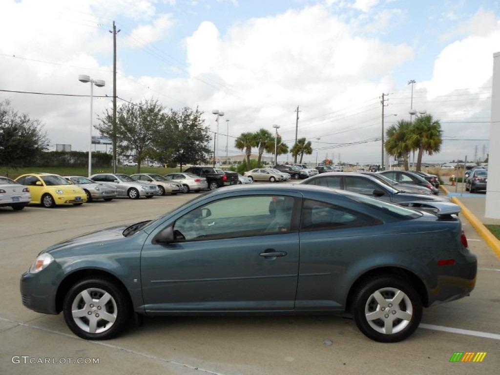 2007 Cobalt LS Coupe - Blue Granite Metallic / Gray photo #3