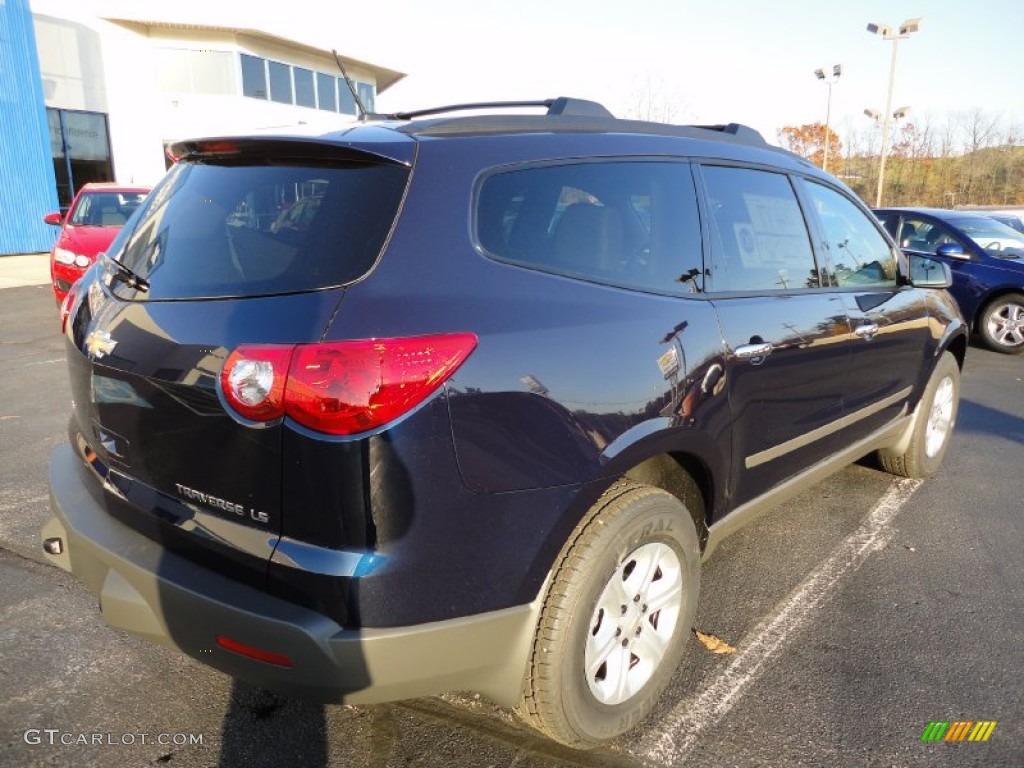 Dark Blue Metallic 2012 Chevrolet Traverse LS AWD Exterior Photo #56240817