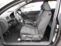 Volkswagen Interlagos plaid cloth interior, front seats,