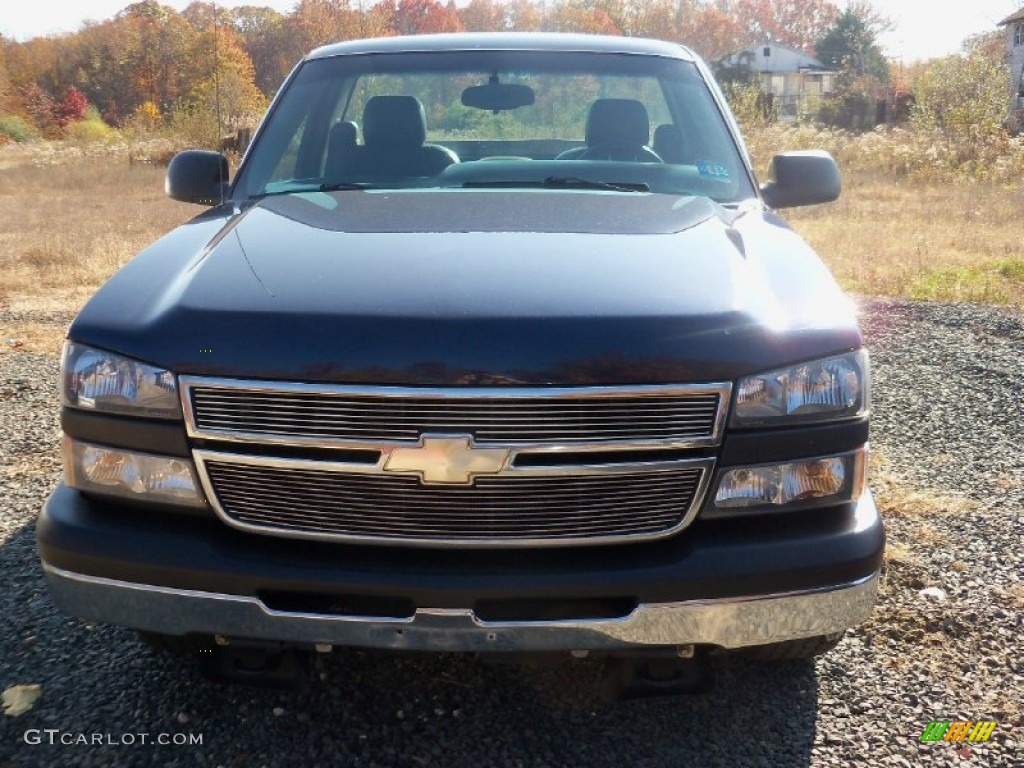 2006 Silverado 1500 LS Regular Cab - Dark Blue Metallic / Dark Charcoal photo #1