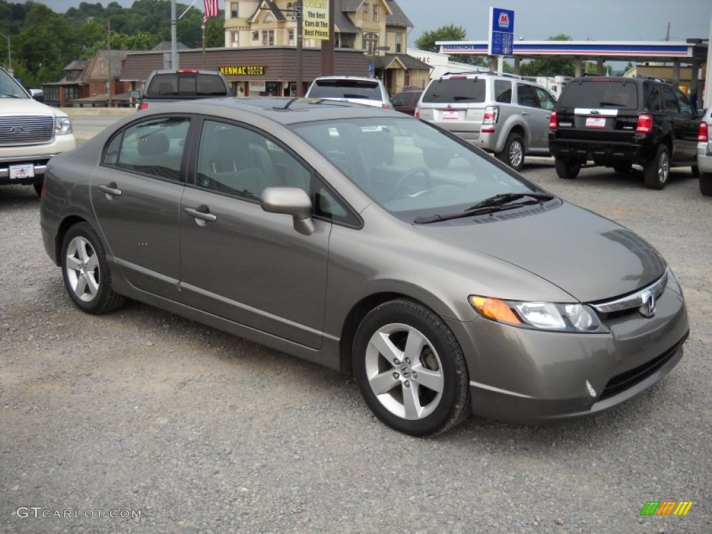 Galaxy Gray Metallic 2008 Honda Civic EX Sedan Exterior Photo #56245151