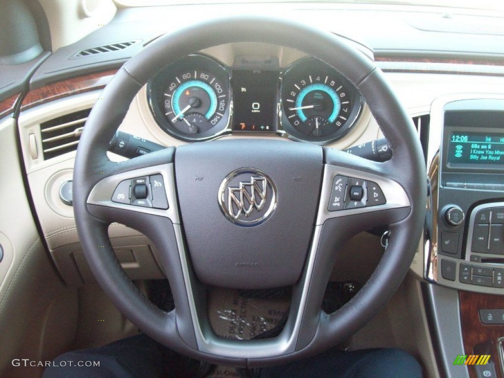 2012 Buick LaCrosse FWD Cashmere Steering Wheel Photo #56245391