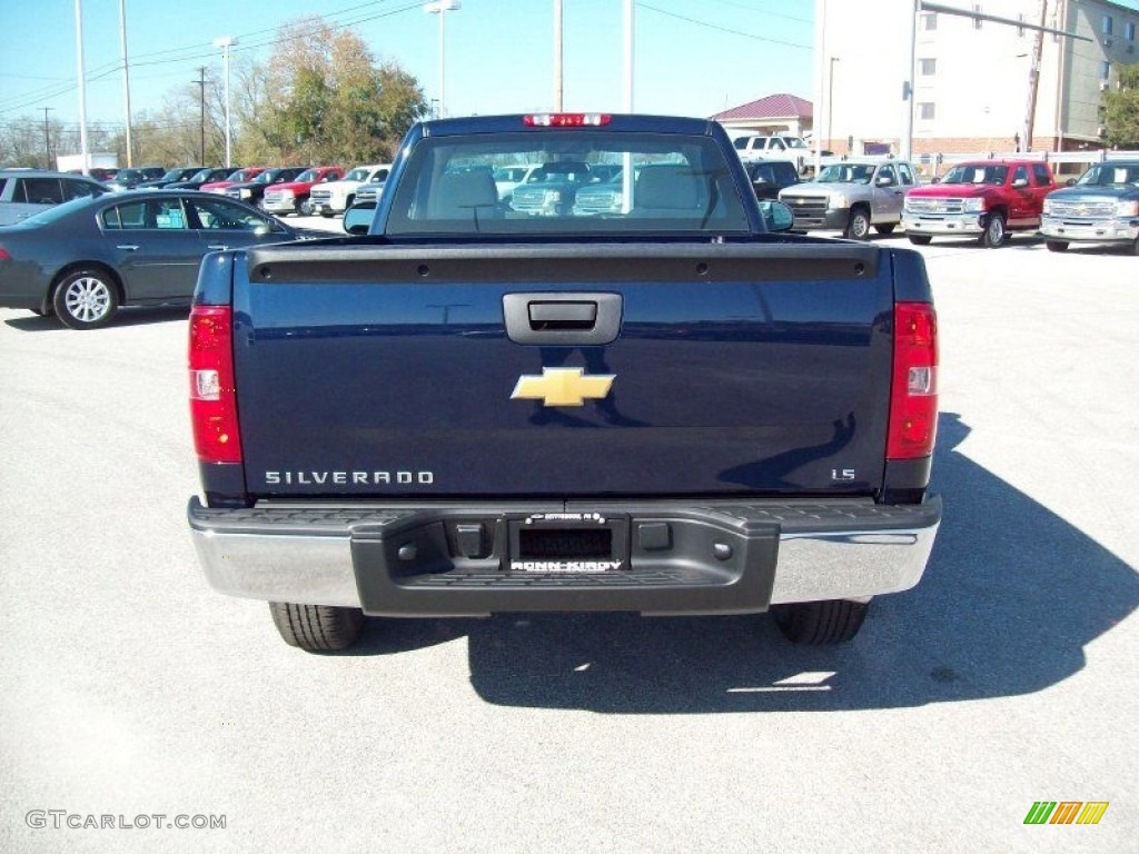 2012 Silverado 1500 LS Regular Cab 4x4 - Imperial Blue Metallic / Dark Titanium photo #16