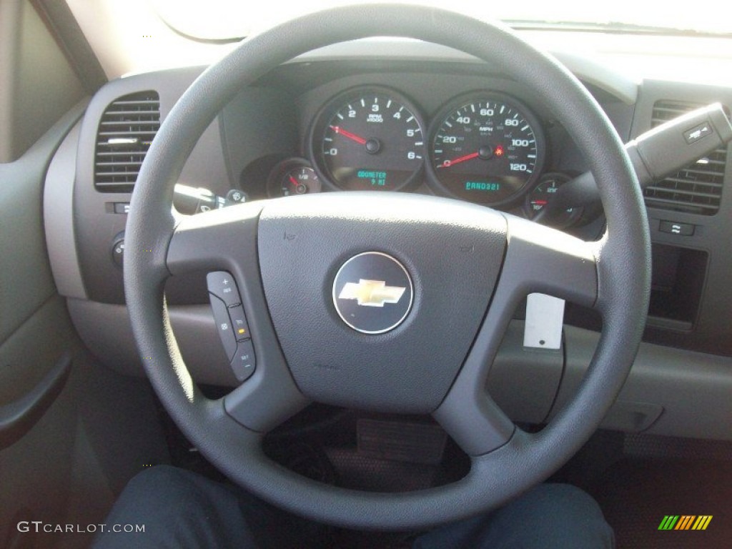 2012 Chevrolet Silverado 1500 LS Regular Cab Dark Titanium Steering Wheel Photo #56245793