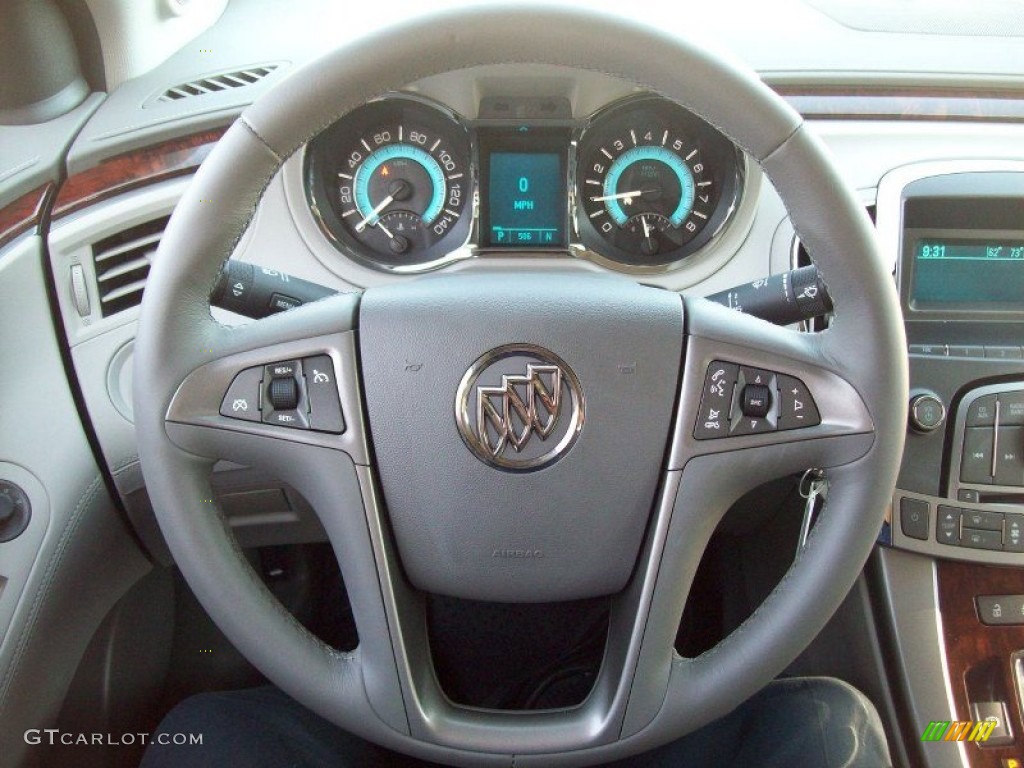 2011 Buick LaCrosse CX Dark Titanium/Light Titanium Steering Wheel Photo #56246545