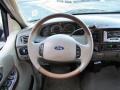 2003 Ford F150 Castano Brown Leather Interior Steering Wheel Photo